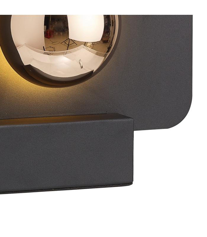 Alba 25cm Table Lamp 8W LED 3000K 640lm Black/French Gold 3yrs Warranty-6