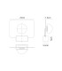 Alba 25cm Table Lamp 8W LED 3000K 640lm Black/French Gold 3yrs Warranty-7