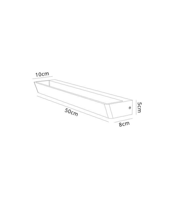 Altea Wall Lamp 40W LED 3000K 3200lm Black 3yrs Warranty-6
