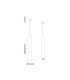 Bolonia 1 Light Pendant 10W LED CCT Switchable 2700/3200/4000K 1120/1200/1230lm Black 3yrs Warranty-6