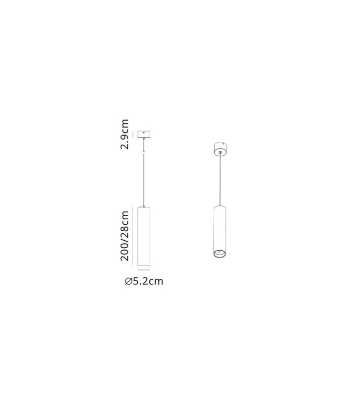 Bolonia 1 Light Pendant 7W LED CCT Switchable 2700/3200/4000K 970/1050/1058lm White 3yrs Warranty-6