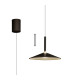Calice 32cm Rise And Fall Pendant 9W LED 3000K 800lm Black/White 3yrs Warranty-1