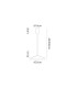 Calice 32cm Rise And Fall Pendant 9W LED 3000K 800lm Black/White 3yrs Warranty-7