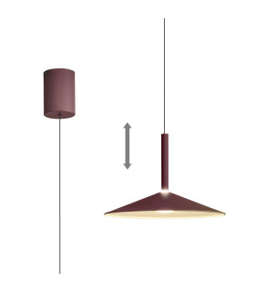 Calice 32cm Rise And Fall Pendant 9W LED 3000K 800lm Coffee/White 3yrs Warranty-1
