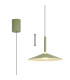 Calice 32cm Rise And Fall Pendant 9W LED 3000K 800lm Green/White 3yrs Warranty-1