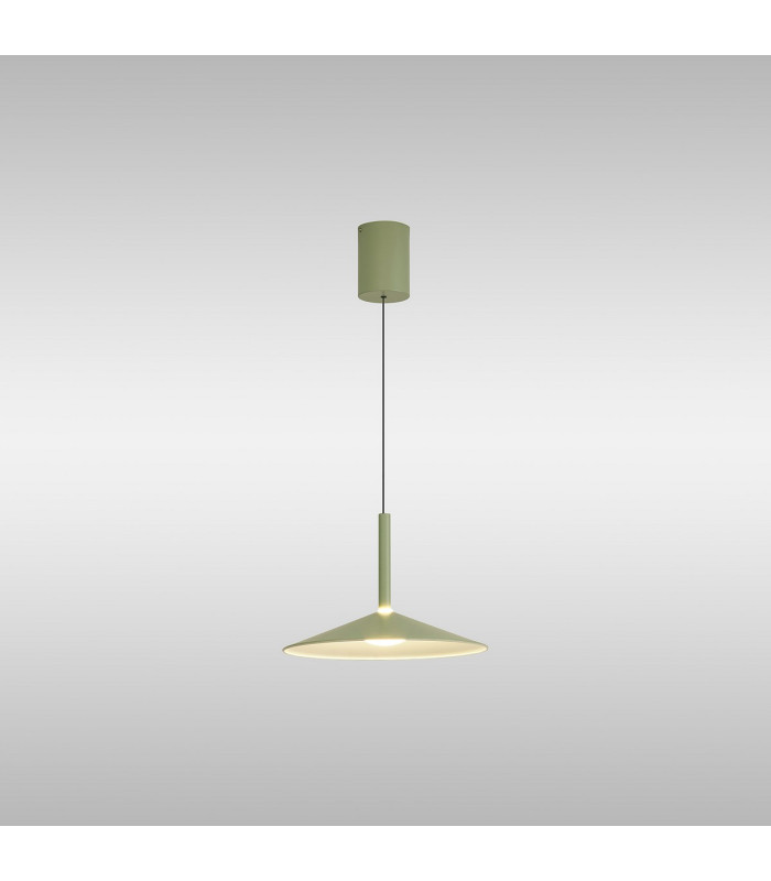 Calice 32cm Rise And Fall Pendant 9W LED 3000K 800lm Green/White 3yrs Warranty-2