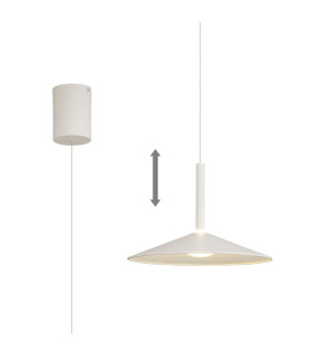 Calice 32cm Rise And Fall Pendant 9W LED 3000K 800lm White 3yrs Warranty-1