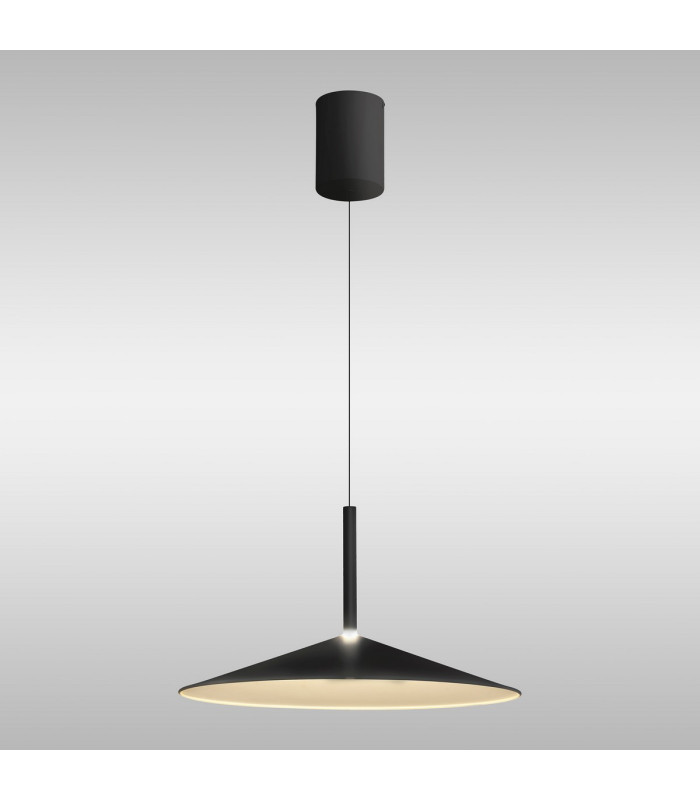 Calice 48cm Rise And Fall Pendant 16W LED 3000K 1200lm Black/White 3yrs Warranty-2