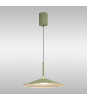 Calice 48cm Rise And Fall Pendant 16W LED 3000K 1200lm Green/White 3yrs Warranty-2