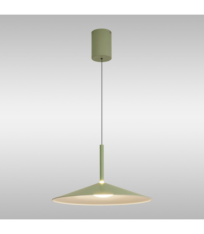 Calice 48cm Rise And Fall Pendant 16W LED 3000K 1200lm Green/White 3yrs Warranty-2