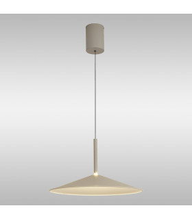 Calice 48cm Rise And Fall Pendant 16W LED 3000K 1200lm Grey/White 3yrs Warranty-2