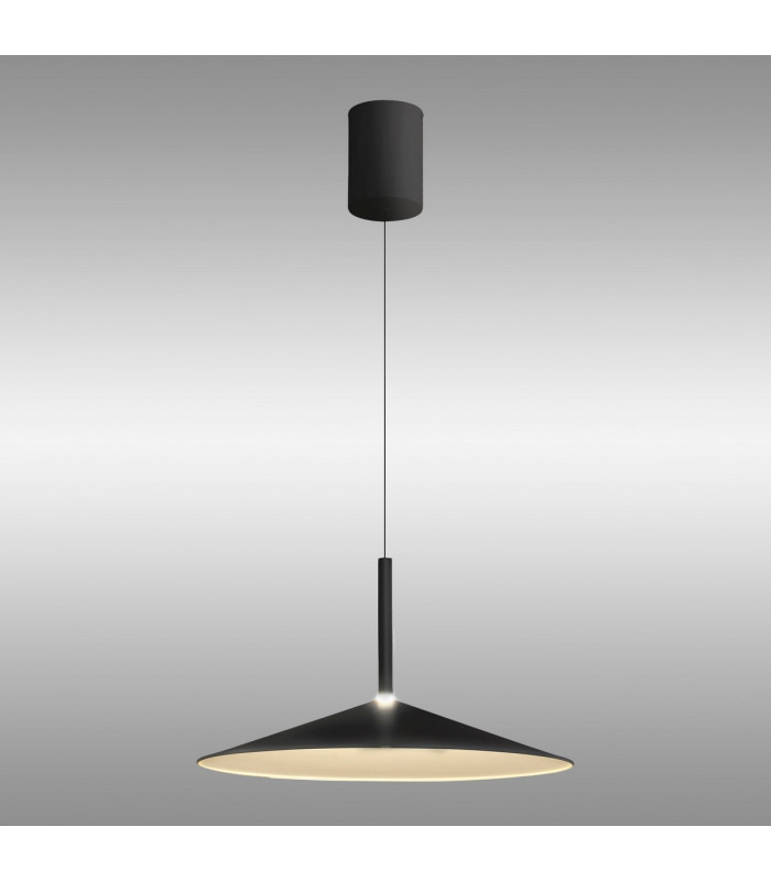 Calice 48cm Rise And Fall Pendant Dimmable 16W LED 3000K 1200lm Black/White 3yrs Warranty-2