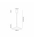 Calice 48cm Rise And Fall Pendant Dimmable 16W LED 3000K 1200lm Black/White 3yrs Warranty-7