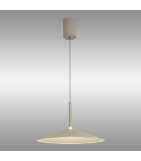 Calice 48cm Rise And Fall Pendant Dimmable 16W LED 3000K 1200lm Grey/White 3yrs Warranty-2