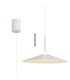 Calice 48cm Rise And Fall Pendant Dimmable 16W LED 3000K 1200lm White 3yrs Warranty-1