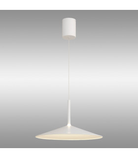 Calice 48cm Rise And Fall Pendant Dimmable 16W LED 3000K 1200lm White 3yrs Warranty-2