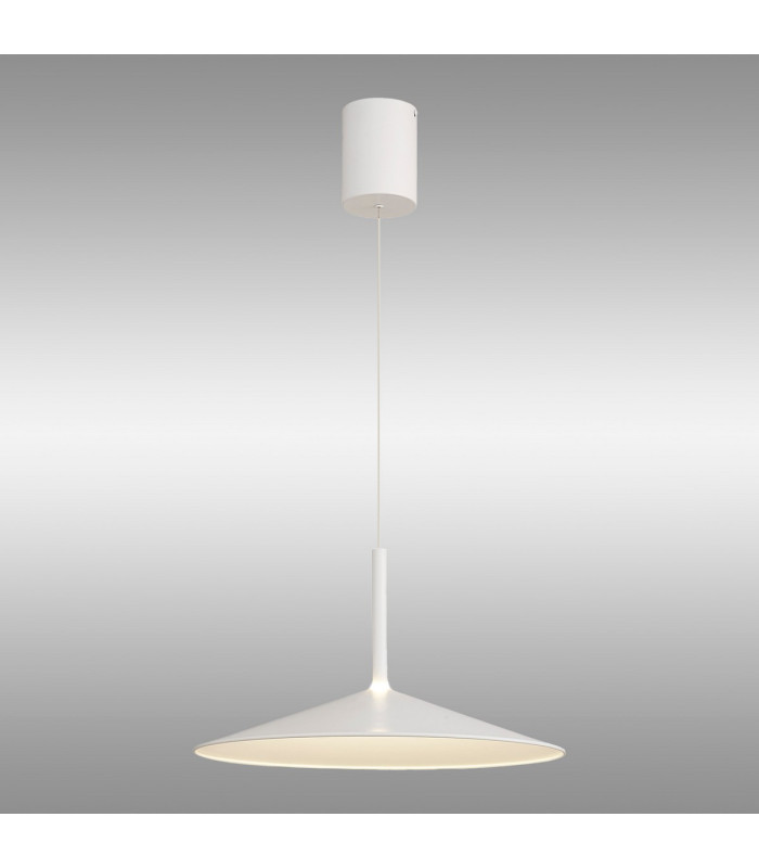 Calice 48cm Rise And Fall Pendant Dimmable 16W LED 3000K 1200lm White 3yrs Warranty-2