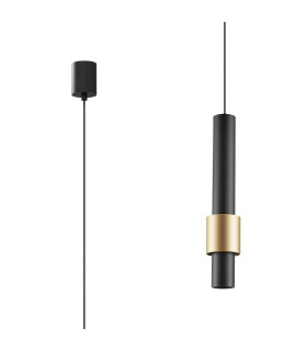 Clifton 1 Light Pendant 7W LED 3000K 770lm Black/Gold 3yrs Warranty-1