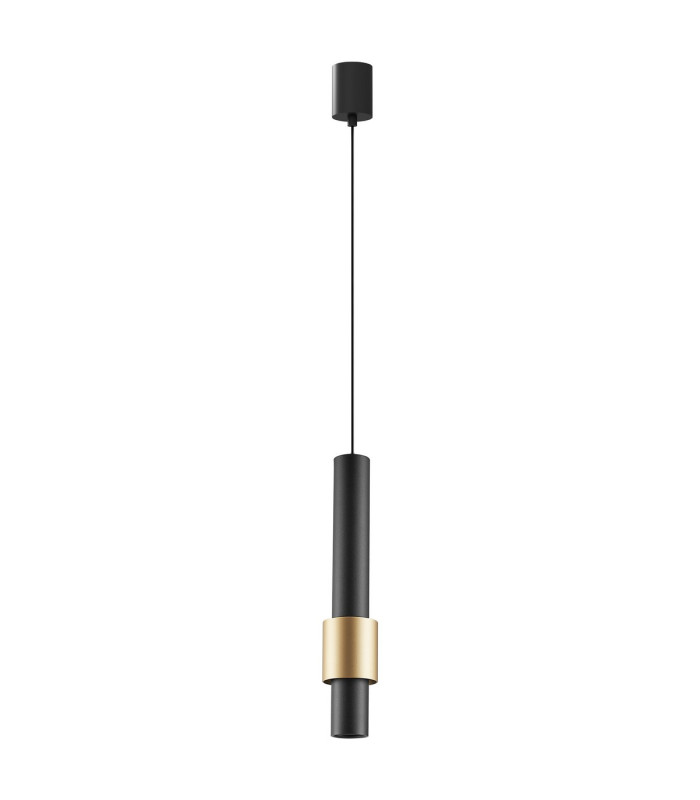 Clifton 1 Light Pendant 7W LED 3000K 770lm Black/Gold 3yrs Warranty-4