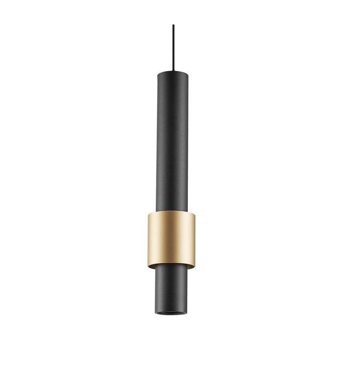 Clifton 1 Light Pendant 7W LED 3000K 770lm Black/Gold 3yrs Warranty-5