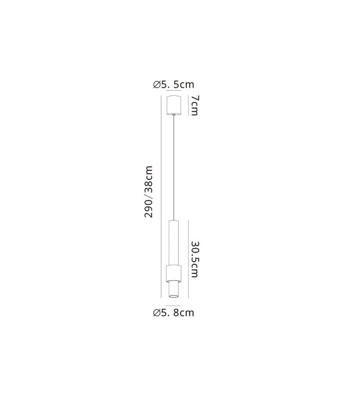 Clifton 1 Light Pendant 7W LED 3000K 770lm White 3yrs Warranty-6