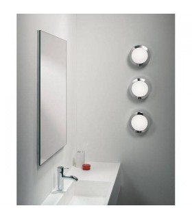 1 Light Bathroom Flush Ceiling Light Polished Chrome IP44, E14 - 2