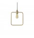 1 Light Ceiling Pendant Antique Brass, E27 - 1