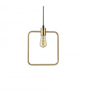 1 Light Ceiling Pendant Antique Brass, E27 - 1