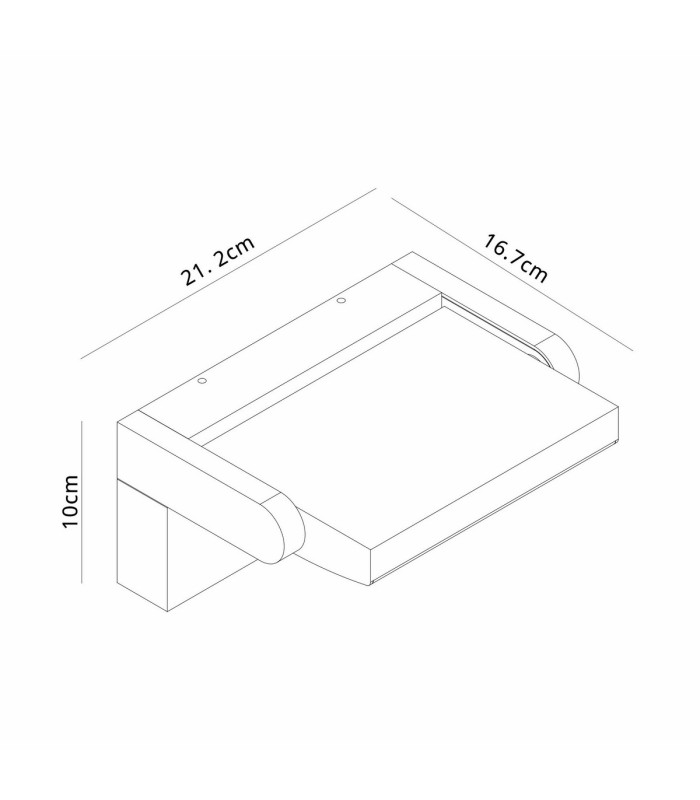 Cooper Motion Sensor Wall Lamp Adjustable 20W LED 3000K 1700lm IP54 Black 3yrs Warranty-7