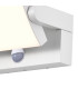 Cooper Motion Sensor Wall Lamp Adjustable 20W LED 3000K 1700lm IP54 White 3yrs Warranty-3