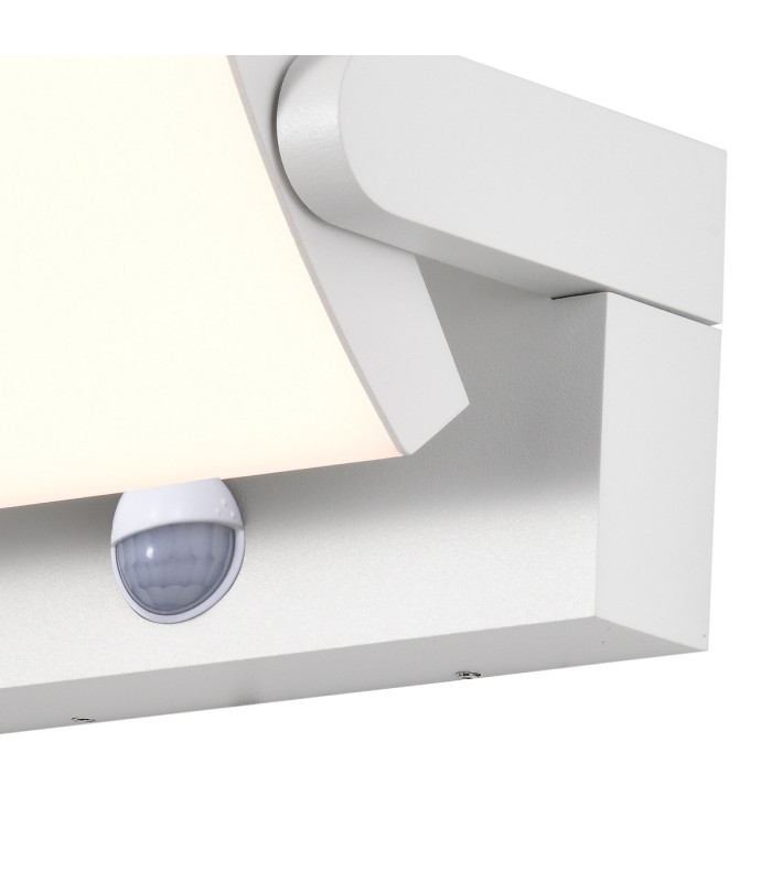 Cooper Motion Sensor Wall Lamp Adjustable 20W LED 3000K 1700lm IP54 White 3yrs Warranty-3