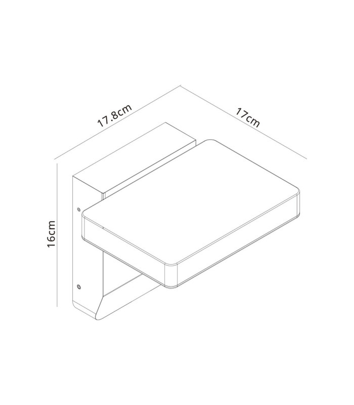 Cooper Wall Lamp 20W LED 3000K 1700lm IP54 White 3yrs Warranty-5