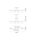 Cuadrax Rectangular Telescopic Semi Flush 6 Light G9 Antique Brass/Frosted Glass (0990)-6