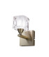 Cuadrax Wall 1 Light G9 Antique Brass/Frosted Glass (0992)-1