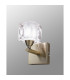 Cuadrax Wall 1 Light G9 Antique Brass/Frosted Glass (0992)-2