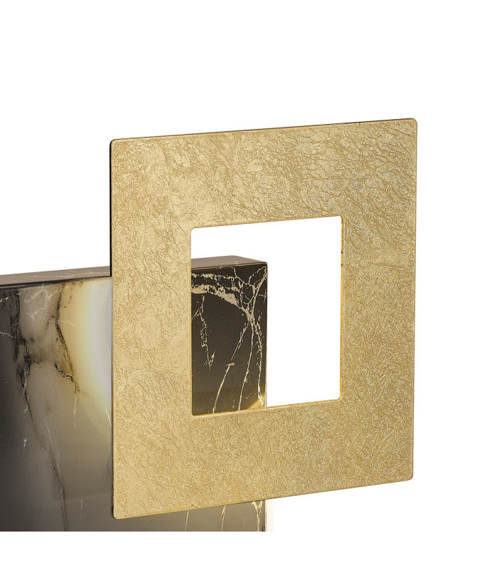 Dalia 25cm Table Lamp 18W LED 3000K 1260lm Gold/Marble Black 3yrs Warranty-4