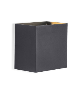Davos XL Square Wall Lamp Dimmable 2x10W LED 2700K 1830lm IP65 Anthracite 3yrs Warranty-1