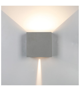 Davos XL Square Wall Lamp Dimmable 2x10W LED 2700K 1830lm IP65 Anthracite 3yrs Warranty-2