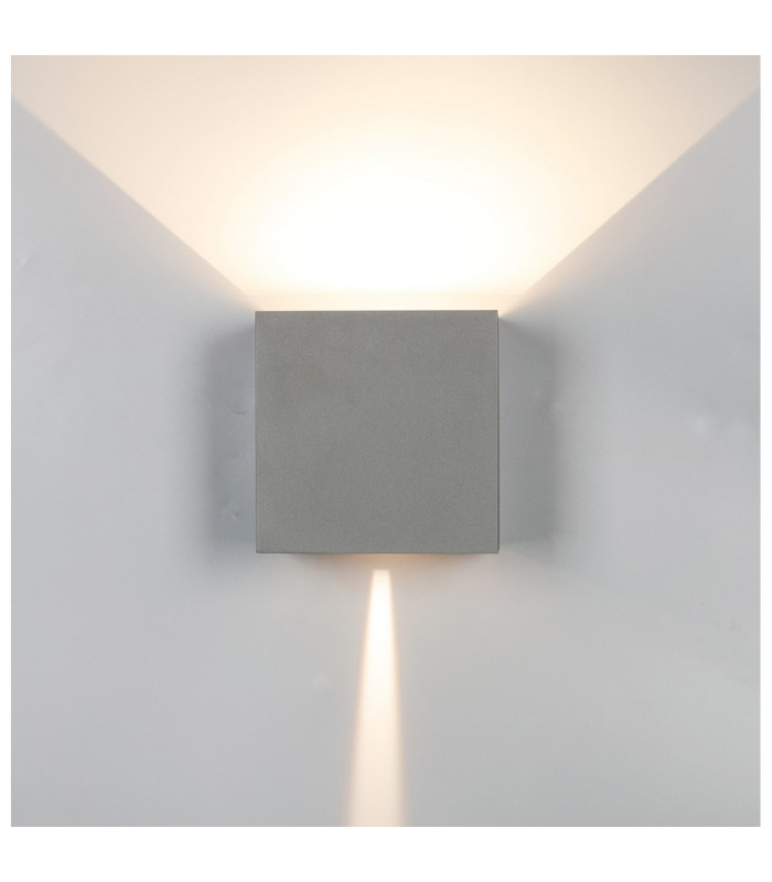 Davos XL Square Wall Lamp Dimmable 2x10W LED 2700K 1830lm IP65 Anthracite 3yrs Warranty-2