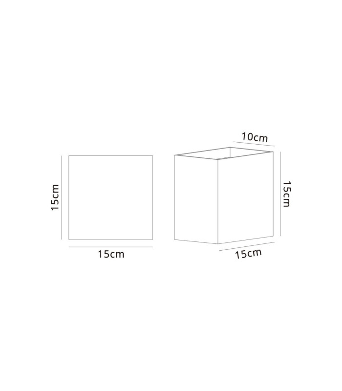 Davos XL Square Wall Lamp Dimmable 2x10W LED 2700K 1830lm IP65 Anthracite 3yrs Warranty-7