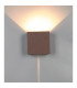 Davos XL Square Wall Lamp Dimmable 2x10W LED 2700K 1830lm IP65 Rust Brown 3yrs Warranty-2