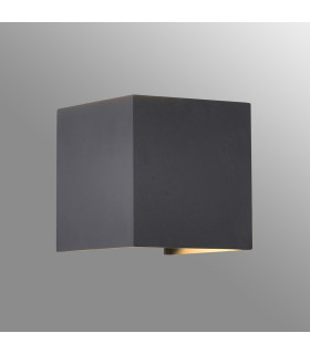 Davos Square Wall Lamp Dimmable 2 x 6W LED 2700K 1100lm IP54 Anthracite 3yrs Warranty-2