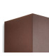 Davos Square Wall Lamp Dimmable 2 x 6W LED 2700K 1100lm IP54 Rust Brown 3yrs Warranty-3