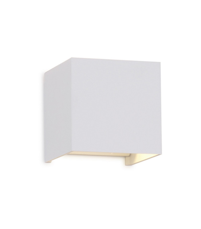 Davos Square Wall Lamp Dimmable 2 x 6W LED 2700K 1100lm IP54 Sand Black 3yrs Warranty-3