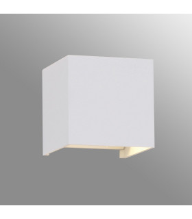 Davos Square Wall Lamp Dimmable 2 x 6W LED 2700K 1100lm IP54 Sand White 3yrs Warranty-2