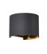 Davos Round Wall Lamp Dimmable 2 x 6W LED 2700K 1100lm IP54 Anthracite 3yrs Warranty-1