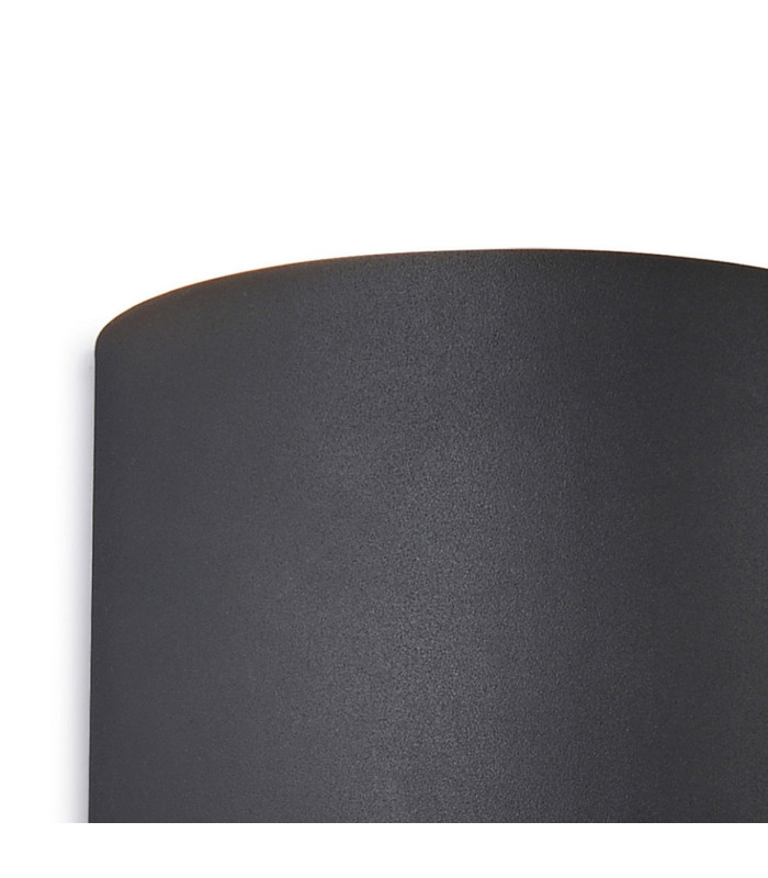 Davos Round Wall Lamp Dimmable 2 x 6W LED 2700K 1100lm IP54 Anthracite 3yrs Warranty-3
