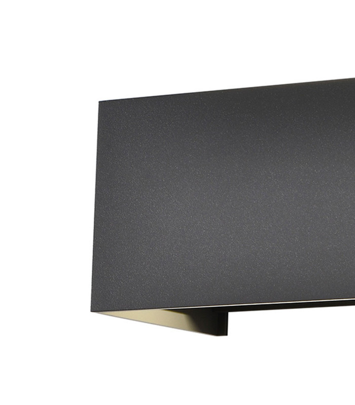 Davos Rectangle Wall Lamp Dimmable 4 x 6W LED 2700K 2200lm IP54 Anthracite 3yrs Warranty-3