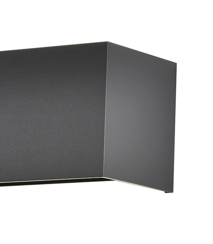 Davos Rectangle Wall Lamp Dimmable 4 x 6W LED 2700K 2200lm IP54 Anthracite 3yrs Warranty-4