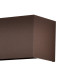 Davos Rectangle Wall Lamp Dimmable 4 x 6W LED 2700K 2200lm IP54 Rust Brown 3yrs Warranty-4